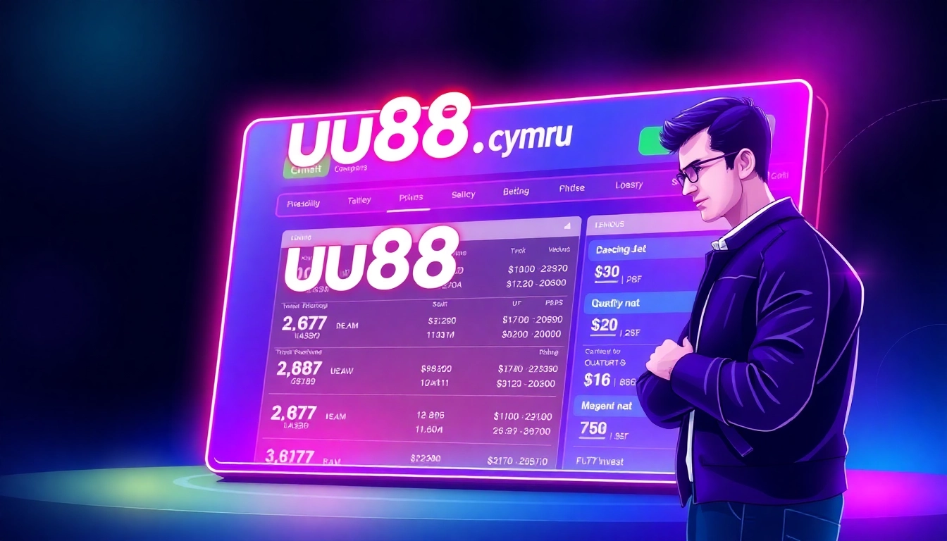 Interactive interface of uu88.cymru online betting platform with vibrant visuals and engaging features, attracting new users.