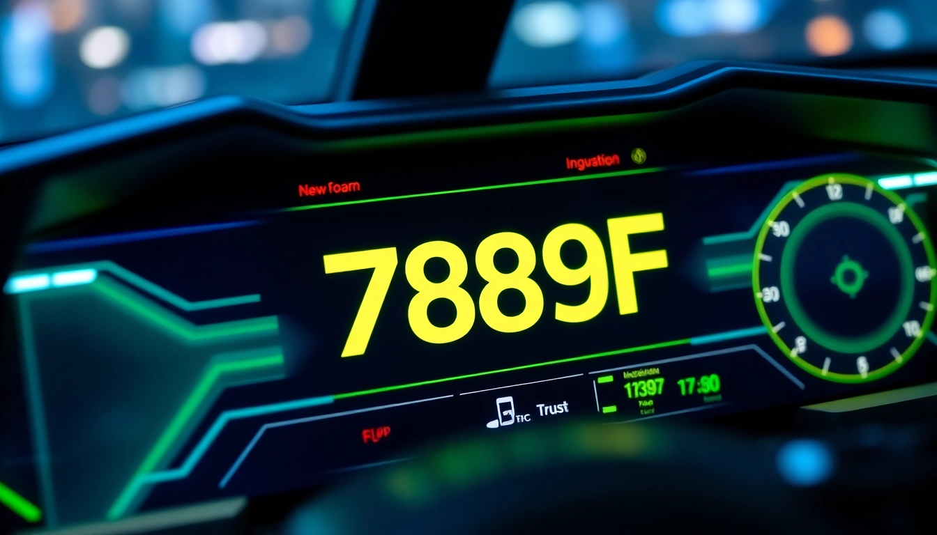 789F branding on a futuristic digital interface, showcasing technological innovation and professional reliability, designed to attract tech-savvy users and clients.