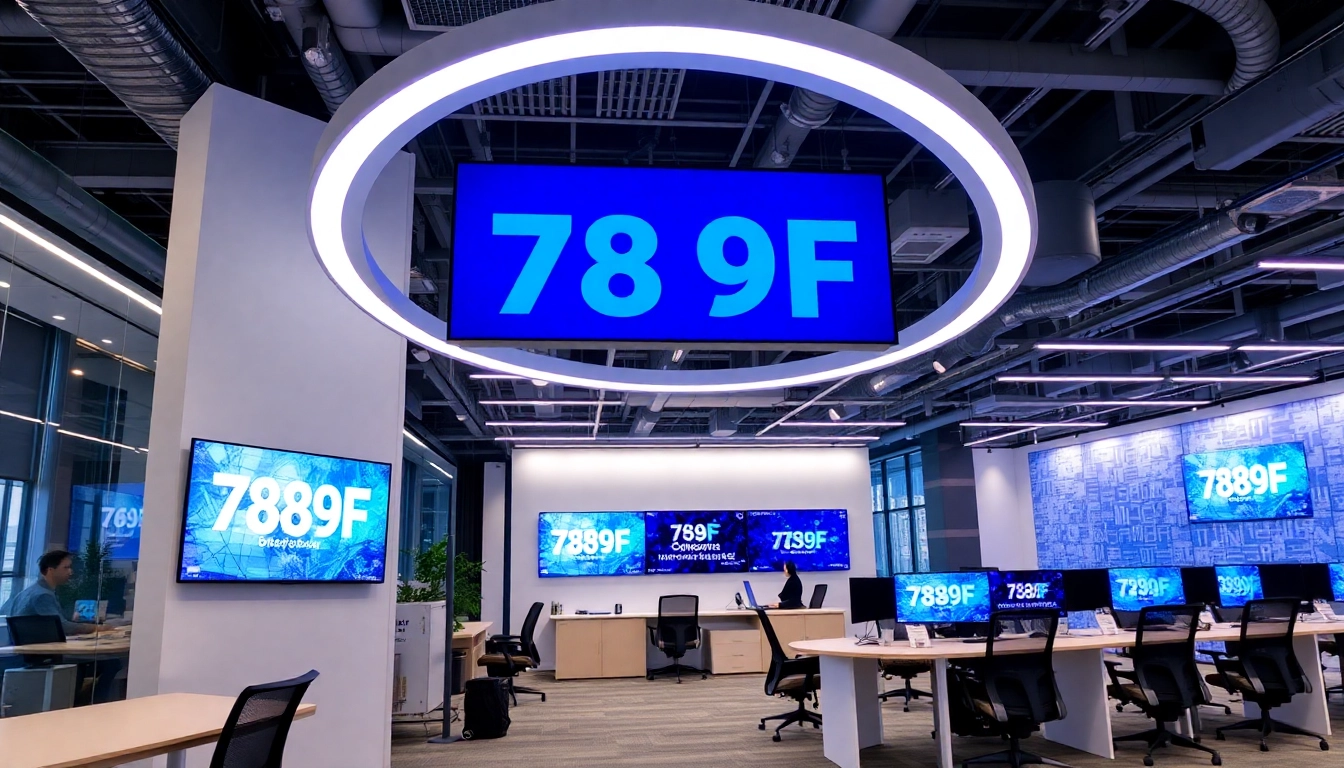789F brand logo displayed on a modern digital interface with sleek design and vibrant colors, emphasizing professionalism and innovation for accessibility.