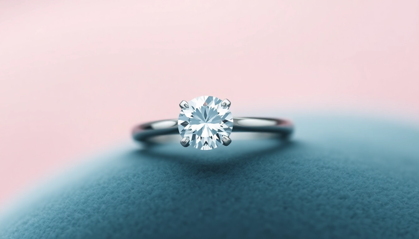 Modern engagement rings showcasing minimalist design with a solitaire diamond on a sleek band for timeless elegance.