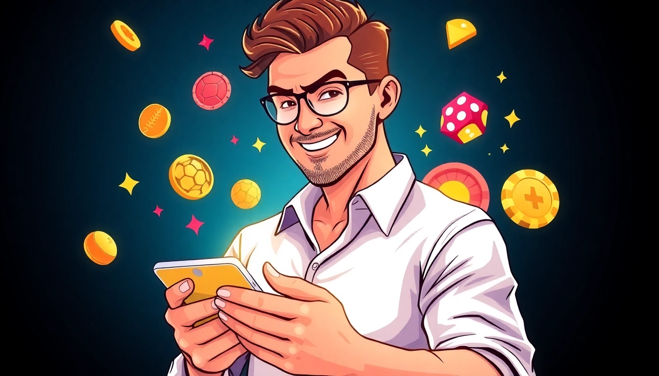 Gold365 online betting platform user engaging with sports and casino games on a mobile device, representing secure and exciting gambling experience.