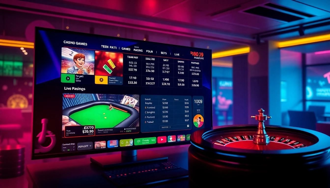 Sky Exchange live casino and sports betting platform with players enjoying Teen Patti, Blackjack, and sports in real-time, emphasizing trust and excitement.