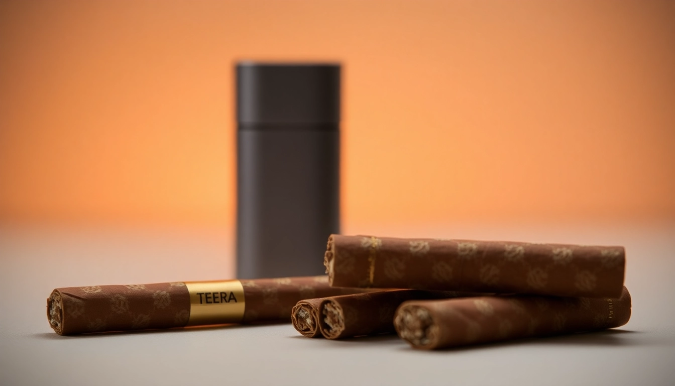 High-quality image showing Terea sigara sticks for IQOS Iluma with sleek device, emphasizing premium heated tobacco experience.
