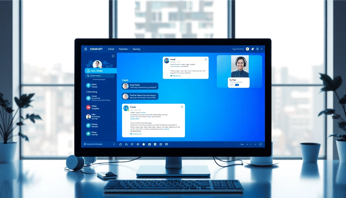 Engaging chat interface on modern devices highlighting seamless communication features for users