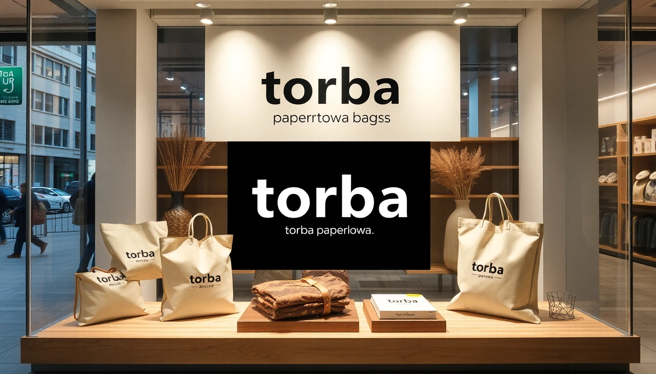 High-quality eco-friendly torba papierowa bag in use with natural fibers and environmentally